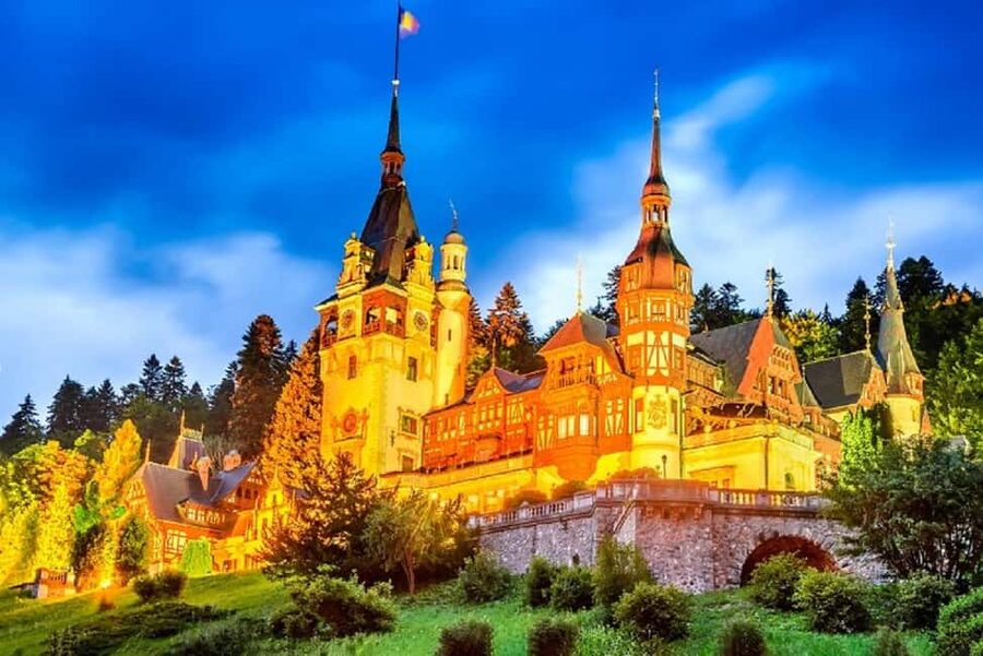 3 Castles Tour From Bucharest: Peles, "Wednesday" & Dracula - Cantacuzino Castle and Nevermore Academy from Wednesday