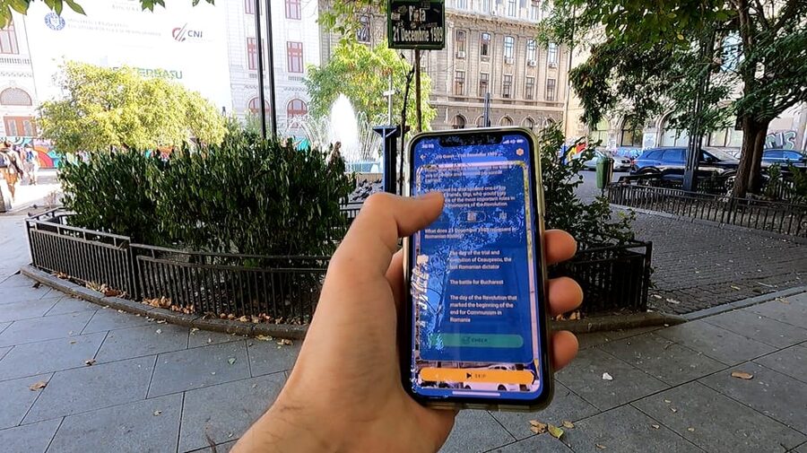 Bucharest 1989 Revolution Walking Tour with Smartphone App - Walking at your own pace, with checkpoints that feel like clues