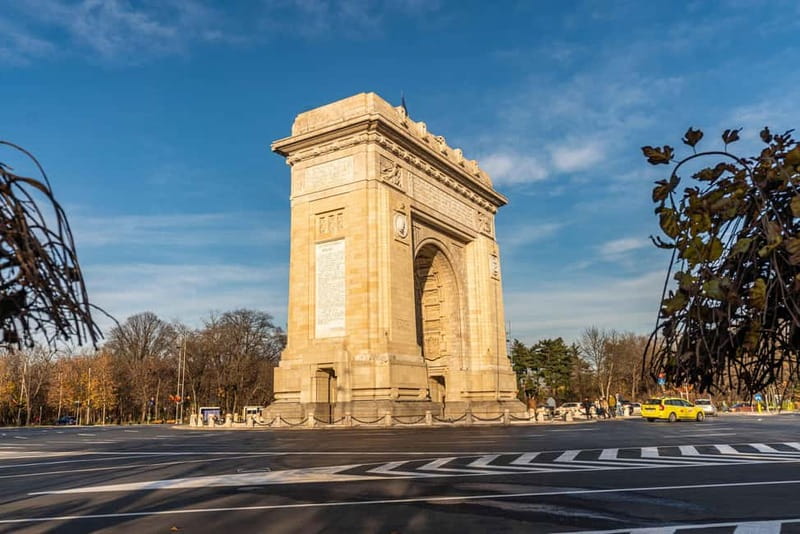 Bucharest: Arch of Triumph Entry Ticket - What you see on the exterior: Ferdinand, Marie, bas-reliefs, inscriptions