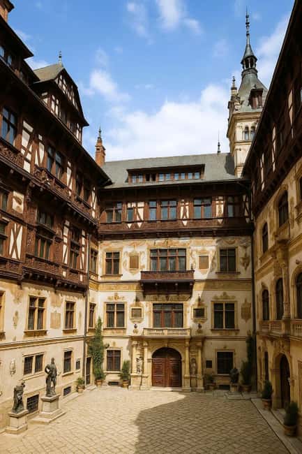 Bucharest : Dracula Castle, Peleș Castle & Brașov Day Trip - Brașov Old Town, Gothic Meets Real Street Life
