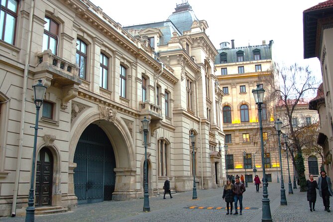 Bucharest in a nutshell - half day private walking tour - National Bank of Romania and CEC Palace: the money behind the streets