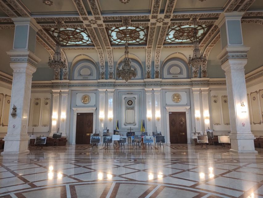 Bucharest: Parliament Senate Entry Tickets and Guided Tour - Main staircases and hallways on different floors