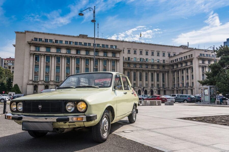 Bucharest: Private Communist Tour in a Romanian Vintage Car - Academia Română and the buildings that shape the story
