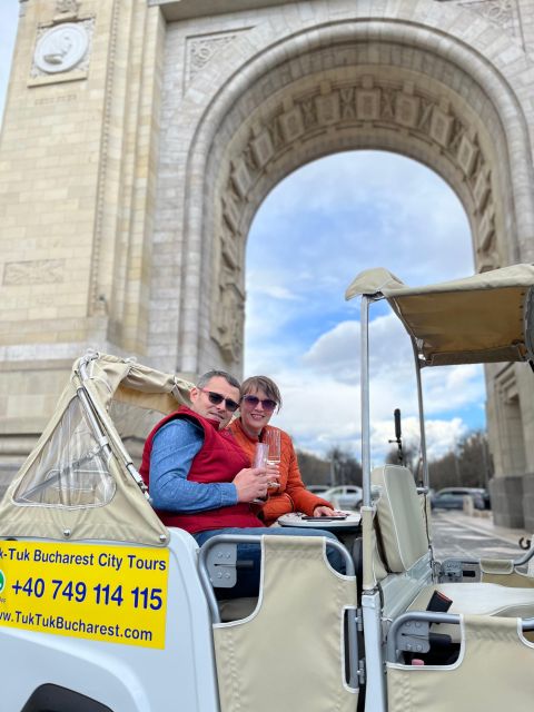 Bucharest: Romantic Tuk Tuk Tour with miniBAR - A romantic tuk-tuk route that hits Bucharest’s biggest icons fast