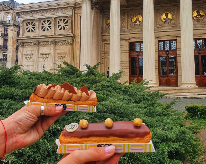 Bucharest: Sweet Delights History and Desserts Walking Tour - Eclair-and-architecture moment: the monarchy story in your hands