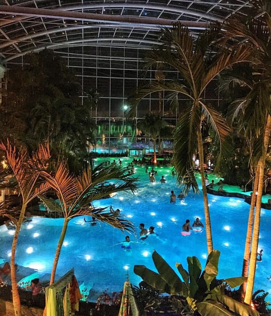 Bucharest: Therme Spa Night Experience with Transfer - Therme Bucharest at night: the part you will remember