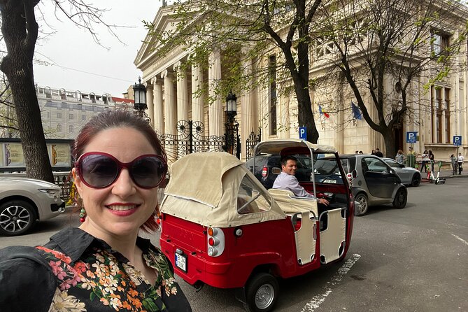 Bucharest Tuk Tuk City Tour - University Square: the feeling of a city that thinks and plans