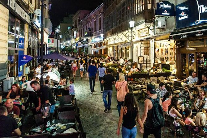 Bucharest VIP Bar Crawl in Lipscani 'Old Town' - Lipscani after 9:30 PM: the setting for a VIP crawl