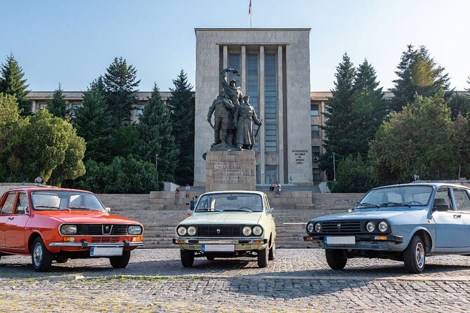 Private: RedPatrol Bucharest Contrasts Tour in a Vintage Car - Stop 1: Academia Română and the unfinished demolition story