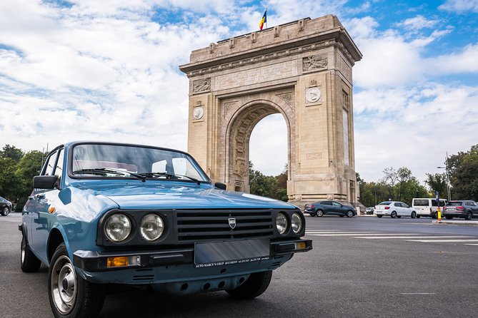 Private -RedPatrol Tour of Bucharest with a Romanian Vintage Car - Casa Radio: the Communist Ghost Palace feeling, in a photo stop package