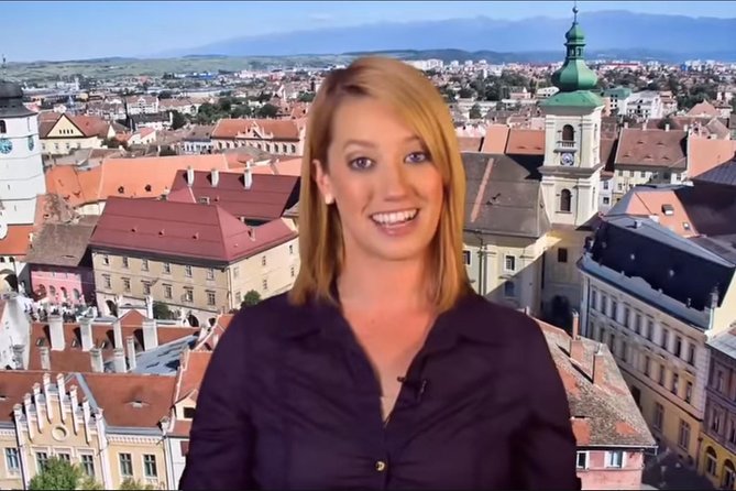Sibiu City Tour - Private Day Trip from Bucharest - Piata Mare in Sibiu, the old center with mountain views in the background