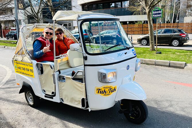 Tuk Tuk Bucharest Romantic Tour with miniBAR - Getting started at Strada Doamnei: pickup, meeting point, and timing